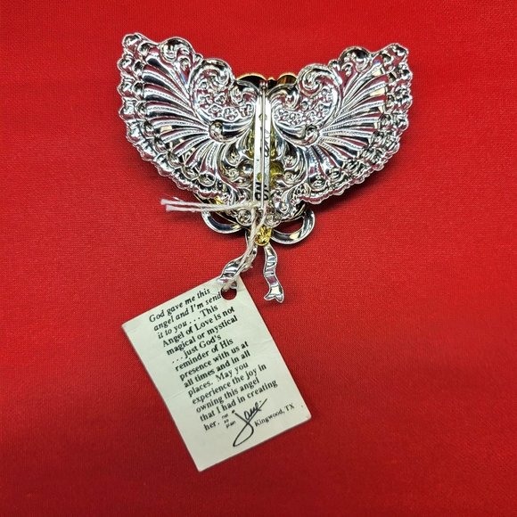 Jane Angel Pin Brooch Signed - Picture 3 of 12